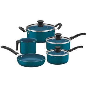Jogo de Panelas Cerâmica 5 Peças Évora Azul - Tramontina
