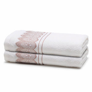 Jogo de Toalhas Fio Penteado Platinum Blanc 2 Peças